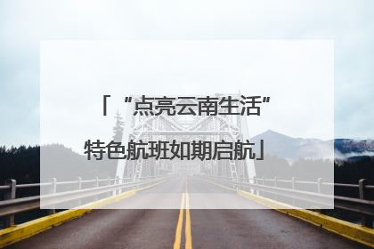 “点亮云南生活”特色航班如期启航