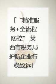 “精准服务+全流程防控” 莱西市税务局护航企业行稳致远