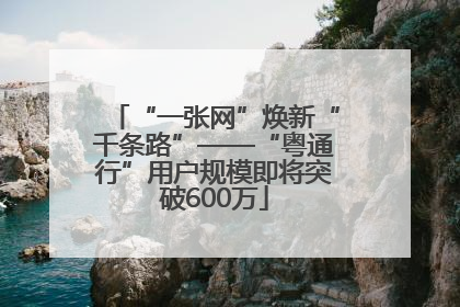 “一张网”焕新“千条路”——“粤通行”用户规模即将突破600万