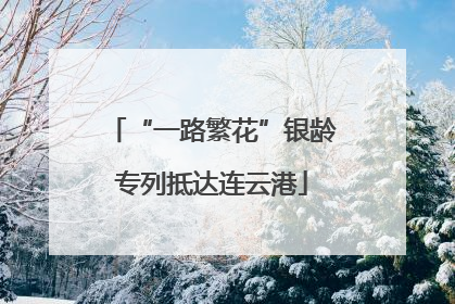 “一路繁花”银龄专列抵达连云港