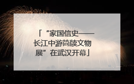 “家国信史——长江中游简牍文物展”在武汉开幕