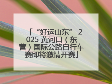“好运山东” 2025 黄河口（东营）国际公路自行车赛即将激情开赛