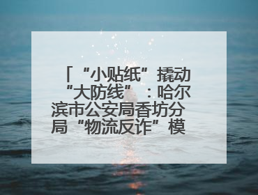 “小贴纸”撬动“大防线”：哈尔滨市公安局香坊分局“物流反诈”模式守护群众“钱袋子”