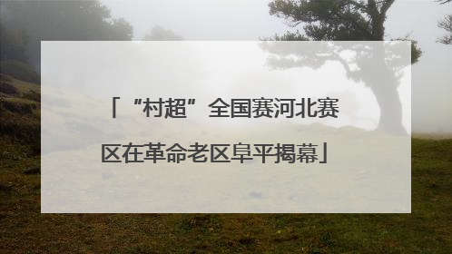 “村超”全国赛河北赛区在革命老区阜平揭幕
