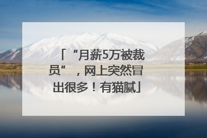 “月薪5万被裁员”，网上突然冒出很多！有猫腻
