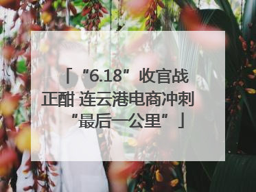 “6.18”收官战正酣 连云港电商冲刺“最后一公里”