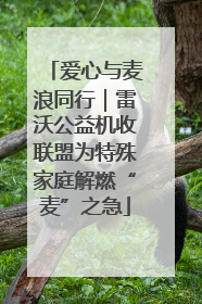 爱心与麦浪同行｜雷沃公益机收联盟为特殊家庭解燃“麦”之急