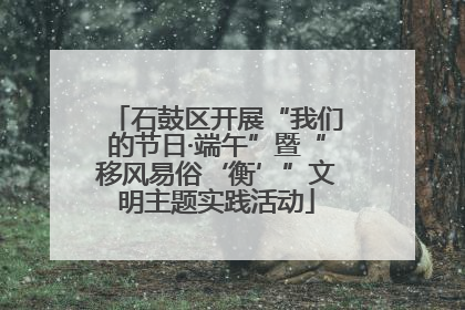 石鼓区开展“我们的节日·端午”暨“移风易俗‘衡’”文明主题实践活动