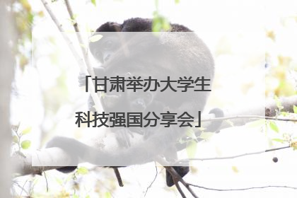 甘肃举办大学生科技强国分享会