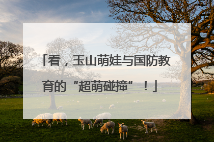 看，玉山萌娃与国防教育的“超萌碰撞”！