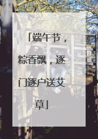 端午节，粽香飘，逐门逐户送艾草