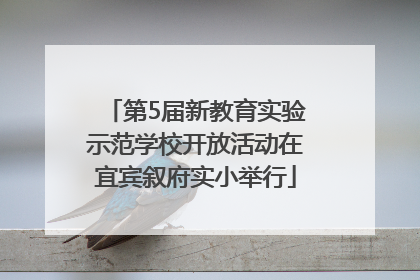 第5届新教育实验示范学校开放活动在宜宾叙府实小举行
