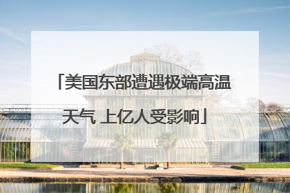 美国东部遭遇极端高温天气 上亿人受影响