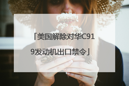 美国解除对华C919发动机出口禁令