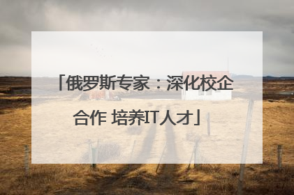 俄罗斯专家：深化校企合作 培养IT人才