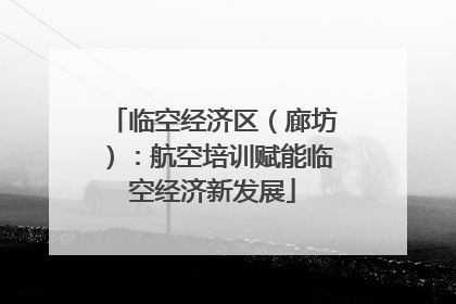 临空经济区（廊坊）：航空培训赋能临空经济新发展