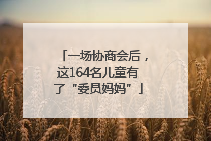 一场协商会后，这164名儿童有了“委员妈妈”