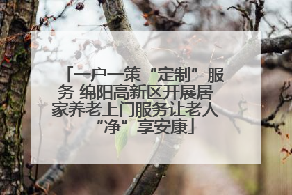 一户一策“定制”服务 绵阳高新区开展居家养老上门服务让老人“净”享安康