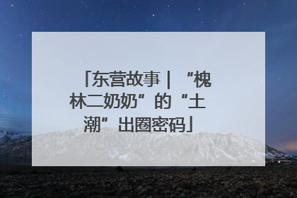 东营故事｜“槐林二奶奶”的“土潮”出圈密码