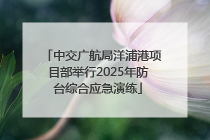 中交广航局洋浦港项目部举行2025年防台综合应急演练