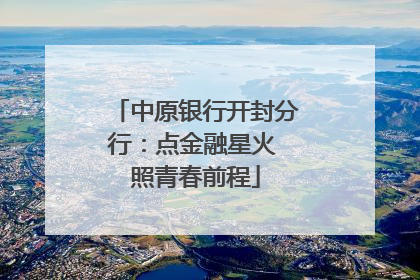 中原银行开封分行：点金融星火 照青春前程