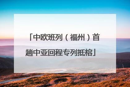 中欧班列（福州）首趟中亚回程专列抵榕