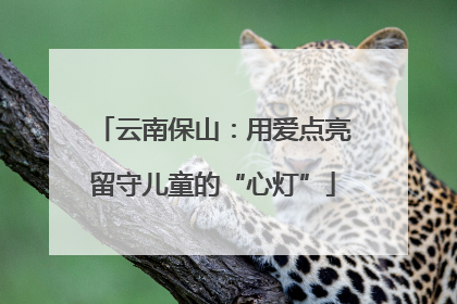 云南保山：用爱点亮留守儿童的“心灯”