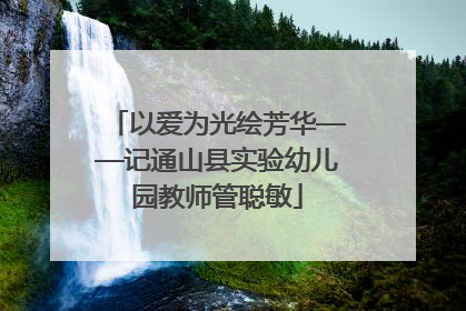 以爱为光绘芳华——记通山县实验幼儿园教师管聪敏