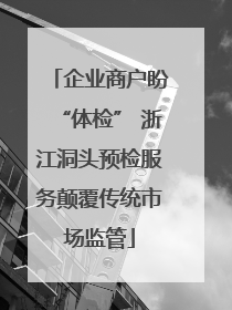 企业商户盼“体检” 浙江洞头预检服务颠覆传统市场监管
