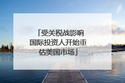 受关税战影响 国际投资人开始重估美国市场