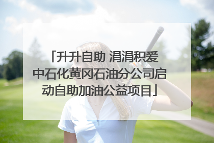 升升自助 涓涓积爱 中石化黄冈石油分公司启动自助加油公益项目