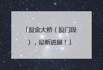 厦金大桥（厦门段），最新进展！