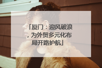 厦门：迎风破浪，为外贸多元化布局开路护航