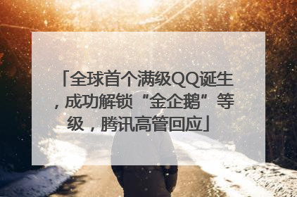 全球首个满级QQ诞生，成功解锁“金企鹅”等级，腾讯高管回应