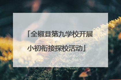 全椒县第九学校开展小初衔接探校活动