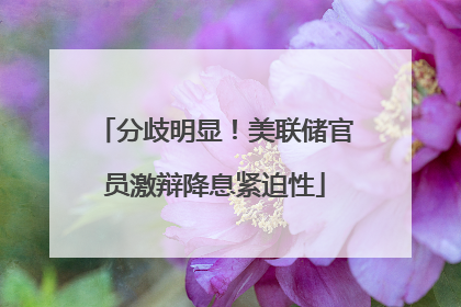 分歧明显！美联储官员激辩降息紧迫性