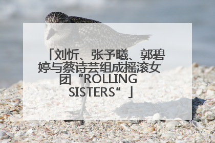 刘忻、张予曦、郭碧婷与蔡诗芸组成摇滚女团“ROLLING SISTERS”