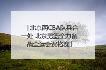 北京两CBA队兵合一处 北京男篮全力备战全运会资格赛