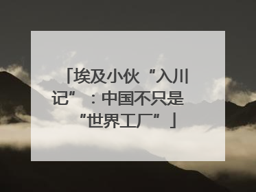埃及小伙“入川记”：中国不只是“世界工厂”