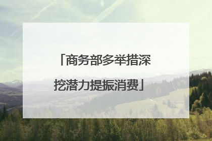 商务部多举措深挖潜力提振消费