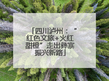 四川泸州：“红色文旅+火红甜橙”走出彝寨振兴新路
