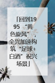 回到1995 “黄色旋风”，全兴加速构筑“足球+白酒”祝兴场景