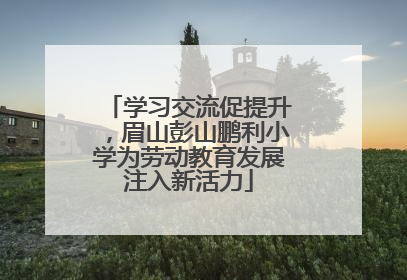 学习交流促提升，眉山彭山鹏利小学为劳动教育发展注入新活力