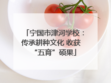 宁国市津河学校：传承耕种文化 收获“五育”硕果