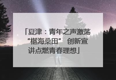 夏津：青年之声激荡“椹海桑田” 创新宣讲点燃青春理想