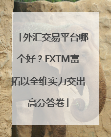 外汇交易平台哪个好？FXTM富拓以全维实力交出高分答卷