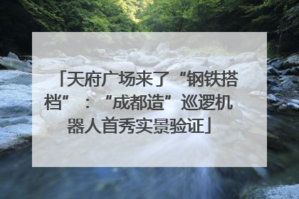 天府广场来了“钢铁搭档”：“成都造”巡逻机器人首秀实景验证