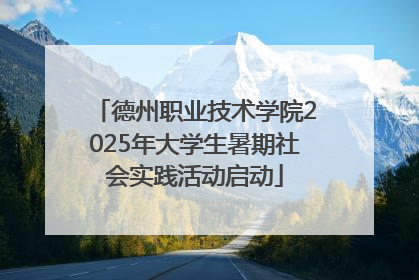 德州职业技术学院2025年大学生暑期社会实践活动启动