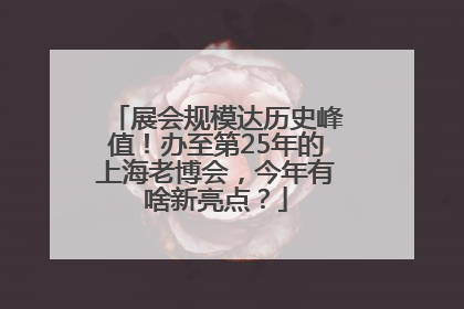 展会规模达历史峰值！办至第25年的上海老博会，今年有啥新亮点？