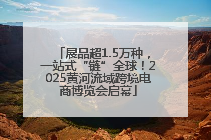 展品超1.5万种，一站式“链”全球！2025黄河流域跨境电商博览会启幕